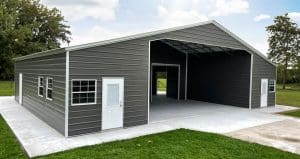 Apex Barn with continuous roof